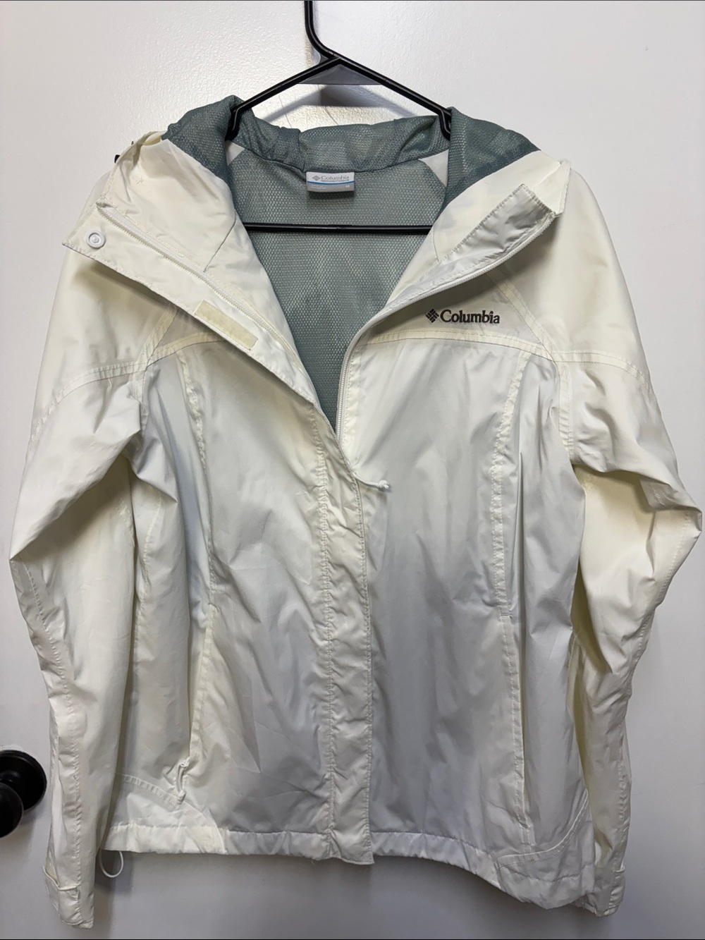 Columbia Women's Off-White Hooded Shell Jacket